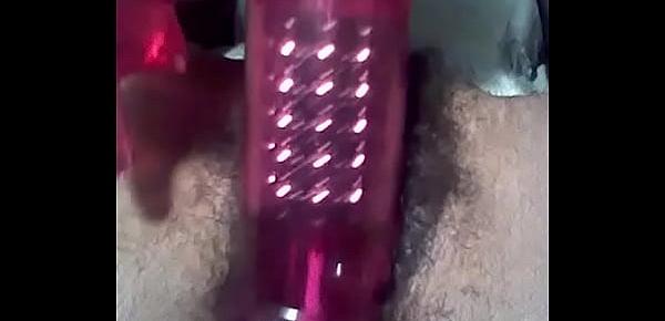  Six beating that pussy with a vibrator